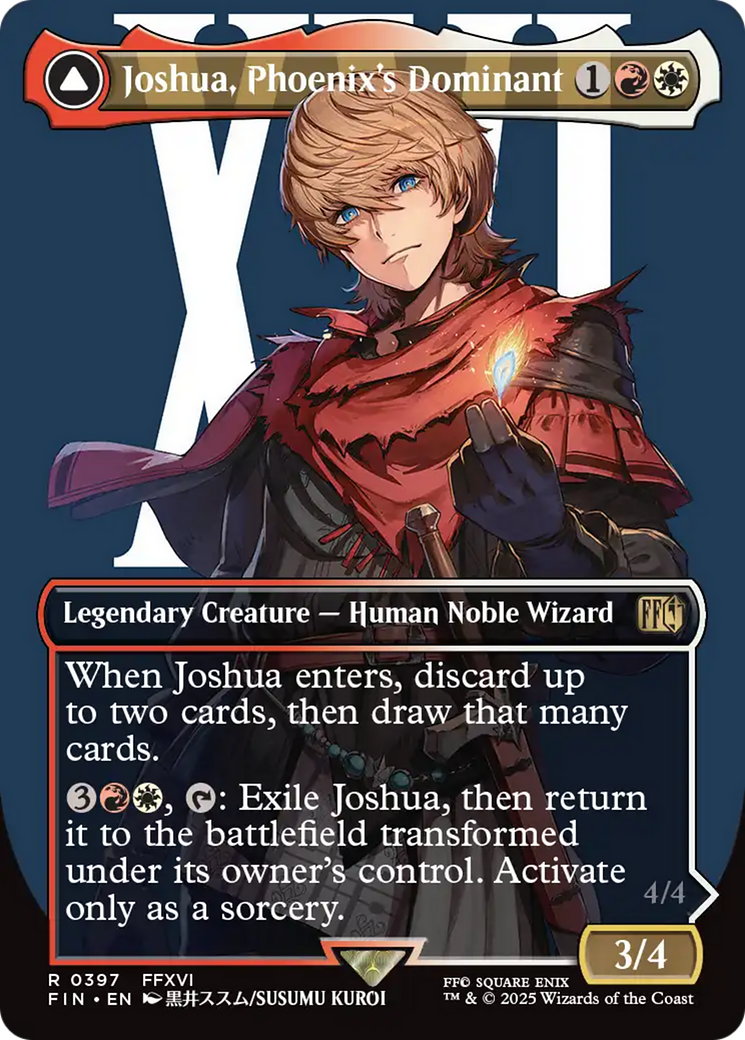 Joshua, Phoenix's Dominant (Borderless) (FCA-397) - FINAL FANTASY Foil