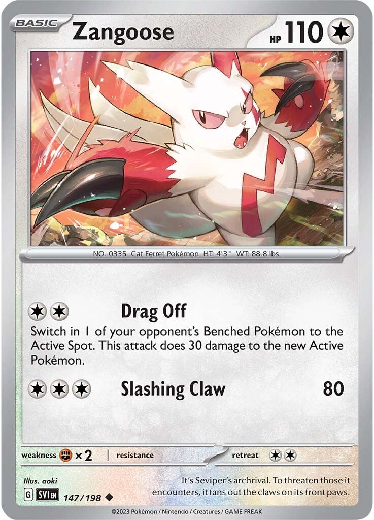 Zangoose 147/198 - Uncommon