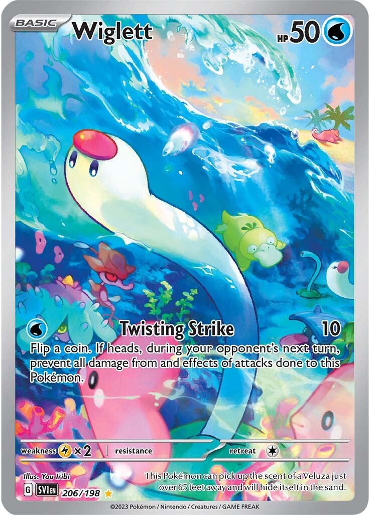 Wiglett 206/198 - Illustration Rare - Holofoil