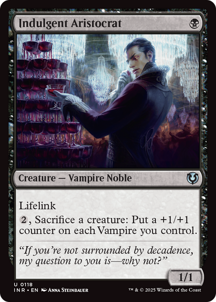 Indulgent Aristocrat (-118) - Innistrad Remastered Foil