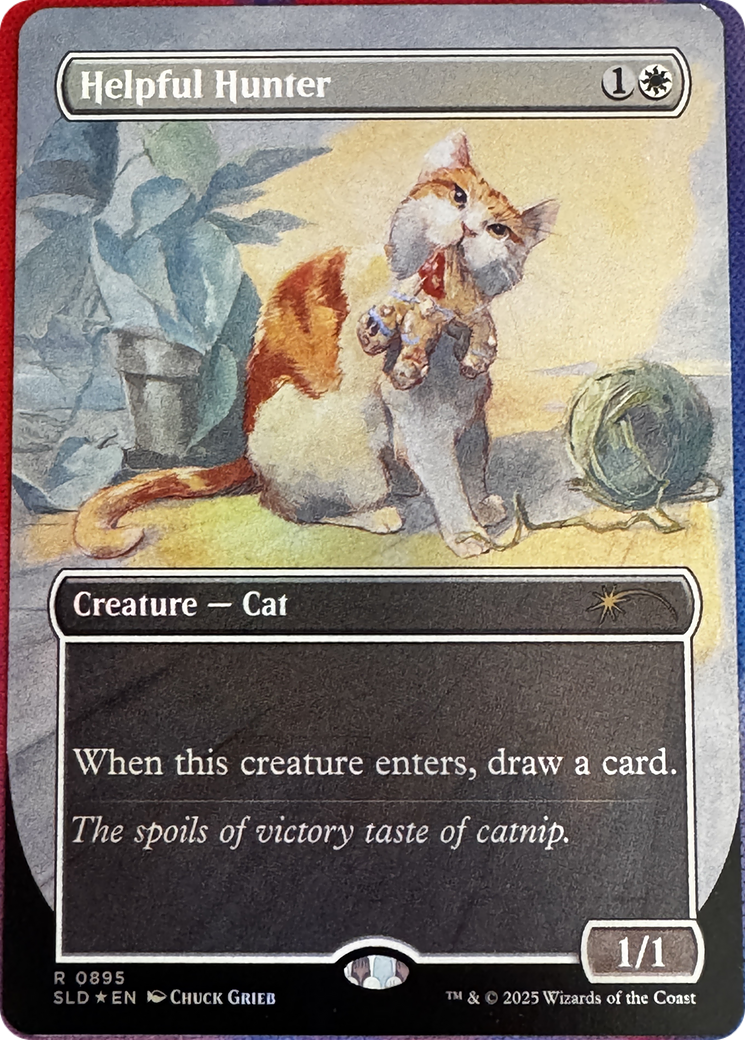 Helpful Hunter (SLD-895) - Secret Lair Drop (Borderless) Foil