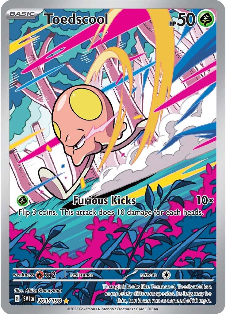 Toedscool 201/198 - Illustration Rare - Holofoil