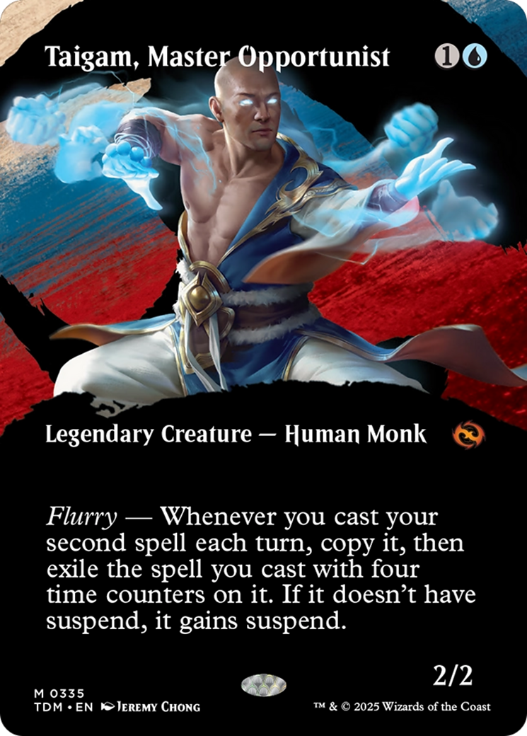 Taigam, Master Opportunist (Borderless) (TDM-335) - Tarkir: Dragonstorm Foil