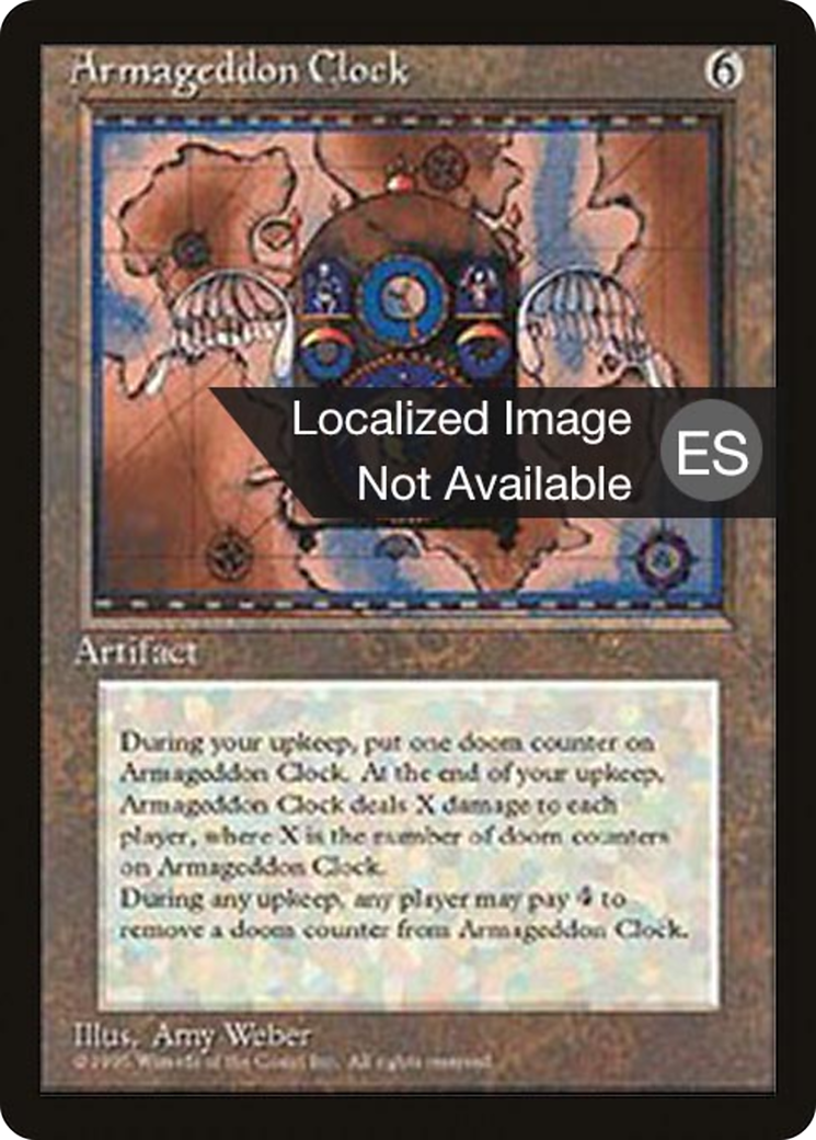 Armageddon Clock (4BB-295) - Fourth Edition Foreign Black Border