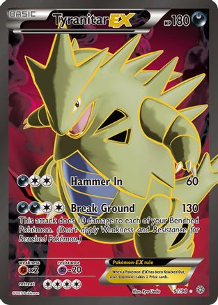 Tyranitar EX (91 Full Art) 091/98 - Ultra Rare - Holofoil