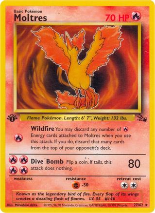 Moltres (027/62) - Fossil Unlimited
