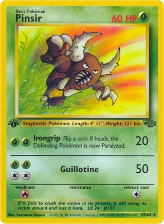Pinsir (25) 025/64/64 - Rare - Unlimited