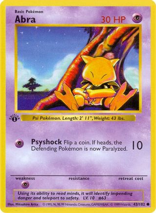Abra 043/102 - Common - Unlimited