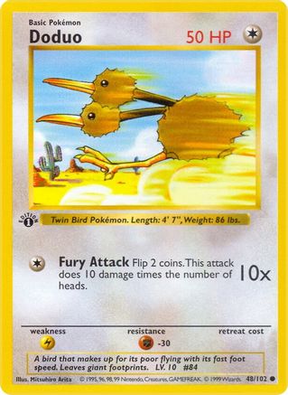 Doduo 048/102 - Common - 1st Edition