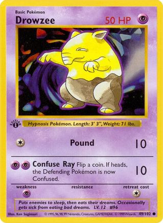 Drowzee 049/102 - Common - Unlimited
