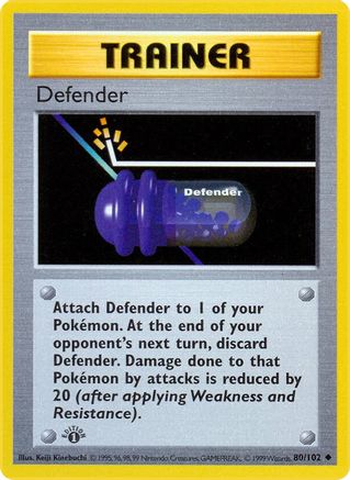 Defender 080/102 - Uncommon - 1st Edition