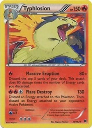 Typhlosion 020/162/162 - Holo Rare - Holofoil