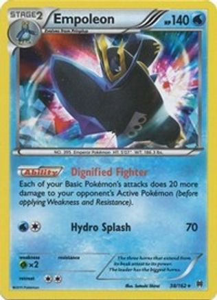 Empoleon 038/162/162 - Holo Rare - Holofoil