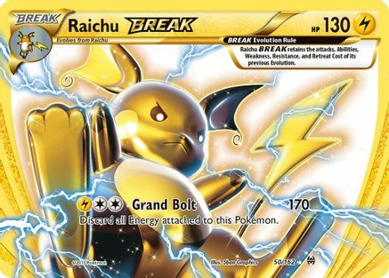 Raichu BREAK 050/162/162 - Rare BREAK - Holofoil