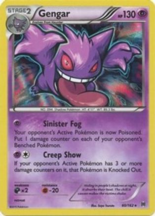 Gengar 060/162/162 - Holo Rare - Holofoil