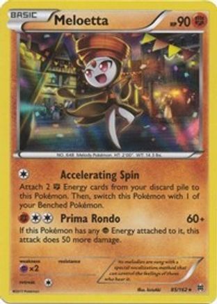 Meloetta 085/162/162 - Holo Rare - Holofoil