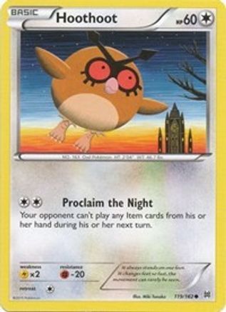 Hoothoot 119/162/162 - Common