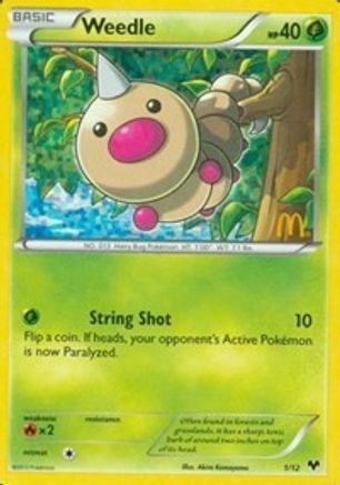 Weedle 001/12/12 - Promo - Holofoil