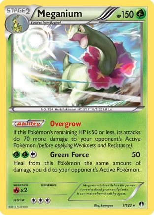 Meganium 003/122/122 - Holo Rare - Holofoil