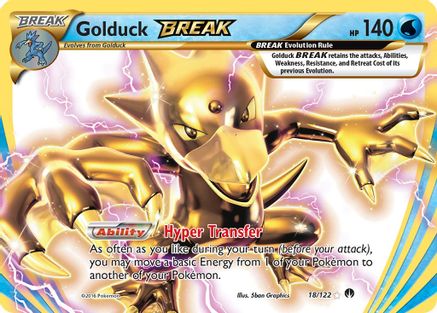 Golduck BREAK 018/122/122 - Rare BREAK - Holofoil