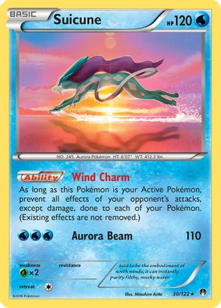 Suicune 030/122/122 - Holo Rare - Holofoil