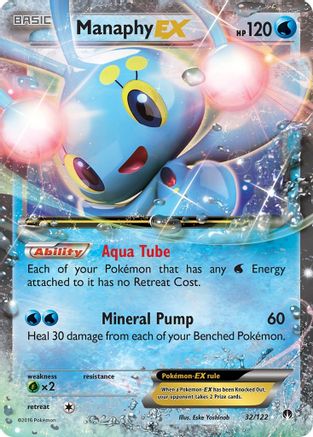Manaphy EX 032/122/122 - Ultra Rare - Holofoil