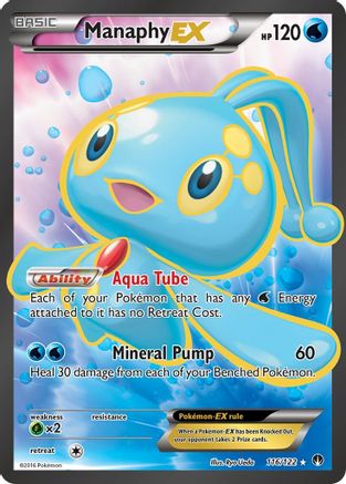 Manaphy EX (Full Art) 116/122/122 - Ultra Rare - Holofoil