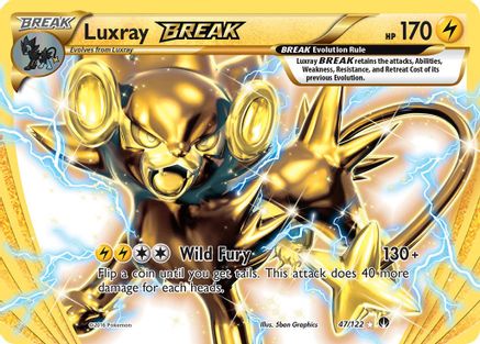 Luxray BREAK 047/122/122 - Rare BREAK - Holofoil