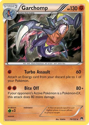 Garchomp 070/122/122 - Holo Rare - Holofoil