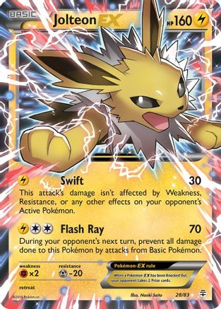 Jolteon EX 028/83/83 - Ultra Rare - Holofoil
