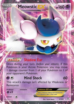 Meowstic EX 037/83/83 - Ultra Rare - Holofoil