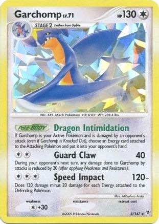 Garchomp 005/147 - Rare - Holofoil