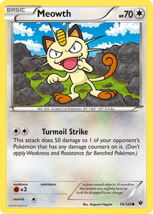 Meowth 074/124/124 - Common