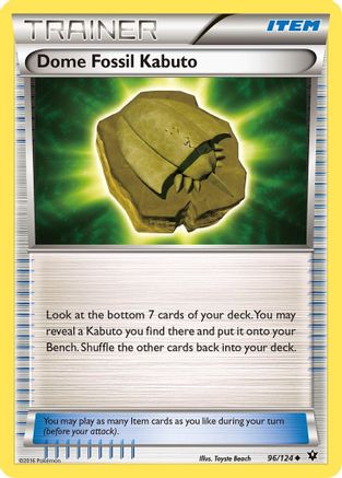 Dome Fossil Kabuto 096/124/124 - Uncommon