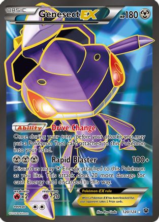 Genesect EX (Full Art) 120/124/124 - Ultra Rare - Holofoil