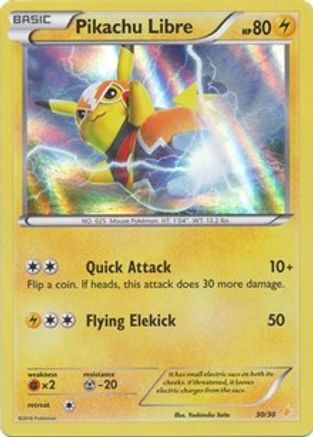 Pikachu Libre (30 030/30 - Common - Holofoil