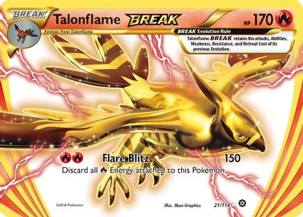 Talonflame BREAK 021/114/114 - Rare BREAK - Holofoil