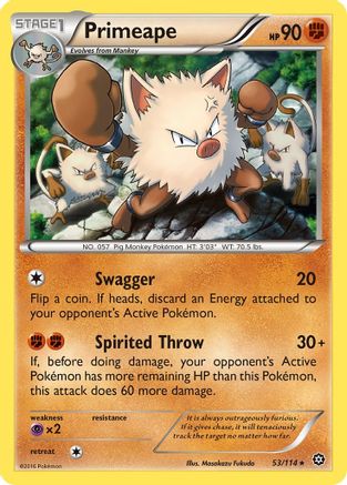 Primeape 053/114/114 - Rare