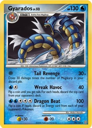 Gyarados 019/100 - Holo Rare - Holofoil