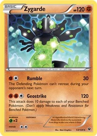 Zygarde 053/124 - Holo Rare - Holofoil