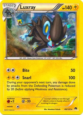 Luxray 046/122 - Holo Rare - Holofoil