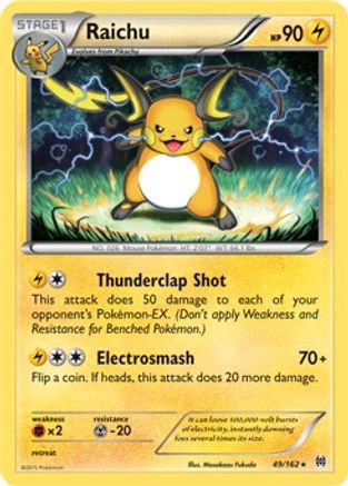 Raichu 049/162 - Holo Rare - Holofoil