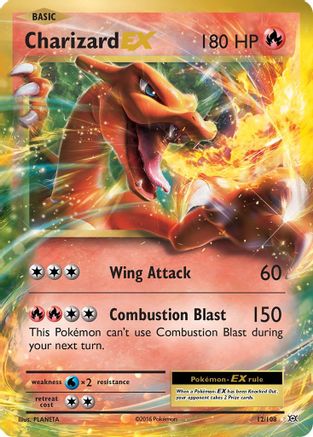 Charizard EX 012/108/108 - Ultra Rare - Holofoil