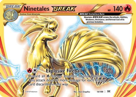 Ninetales BREAK 016/108/108 - Rare BREAK - Holofoil