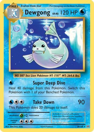 Dewgong 029/108/108 - Rare