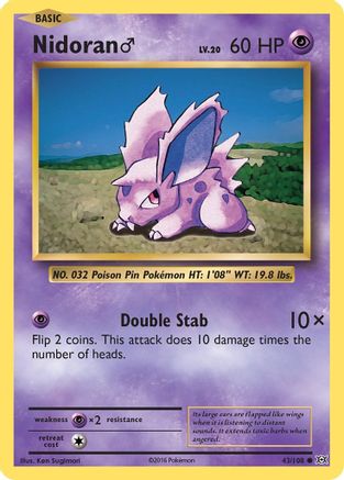 Nidoran M 043/108/108 - Common