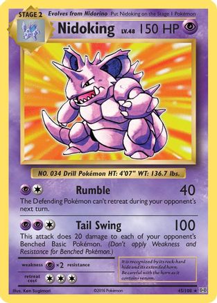 Nidoking 045/108/108 - Holo Rare - Holofoil