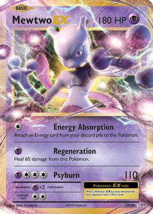 Mewtwo EX 052/108/108 - Ultra Rare - Holofoil