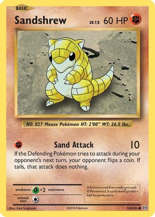 Sandshrew 054/108/108 - Common