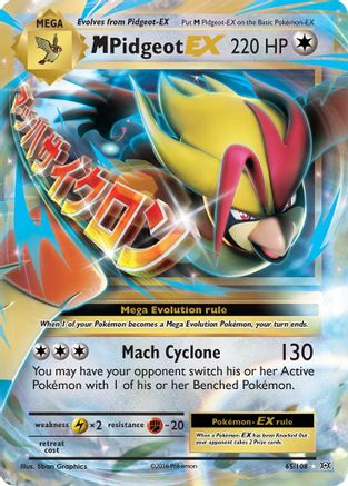 M Pidgeot EX 065/108/108 - Ultra Rare - Holofoil